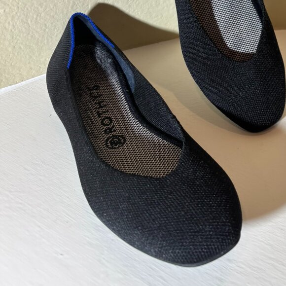 💙Rothy's Black Ballet Flat Size 9 - Picture 2 of 12